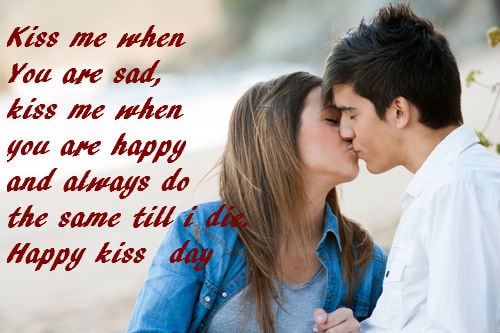 Kiss day Quotes for Girlfriend for 2018