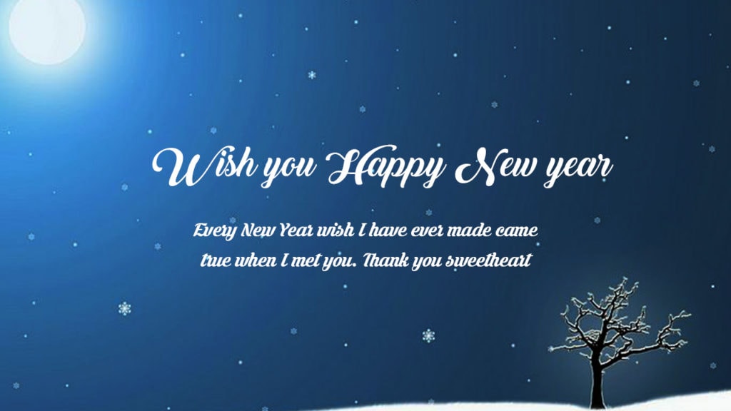 happy new year quotes in English for lover