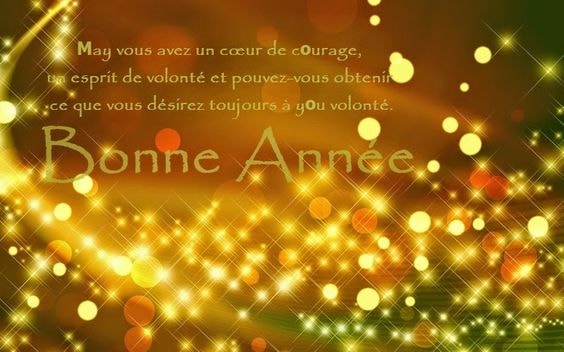 Happy New Year 2018 Greetings in French Language