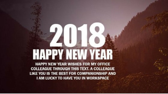 Happy New Year Wishes for Boss and Colleagues for 2018