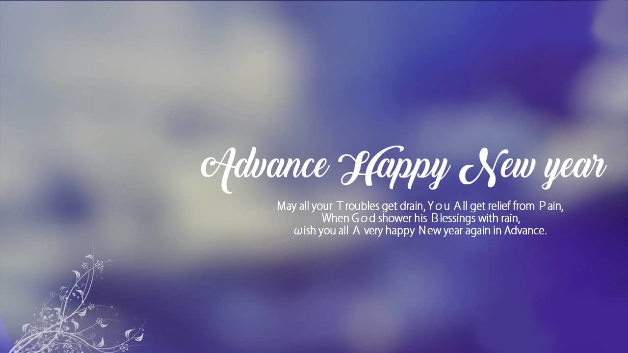 Advance Happy New Year HD Wallpaper for 2018