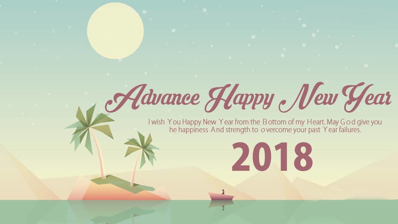 Advance Happy New Year HD Wallpaper for 2018