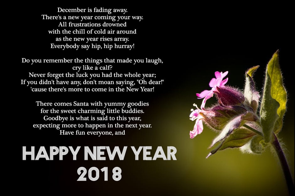 Happy New Year Poems for 2018 | Poems for New Year Wishes And Greetings