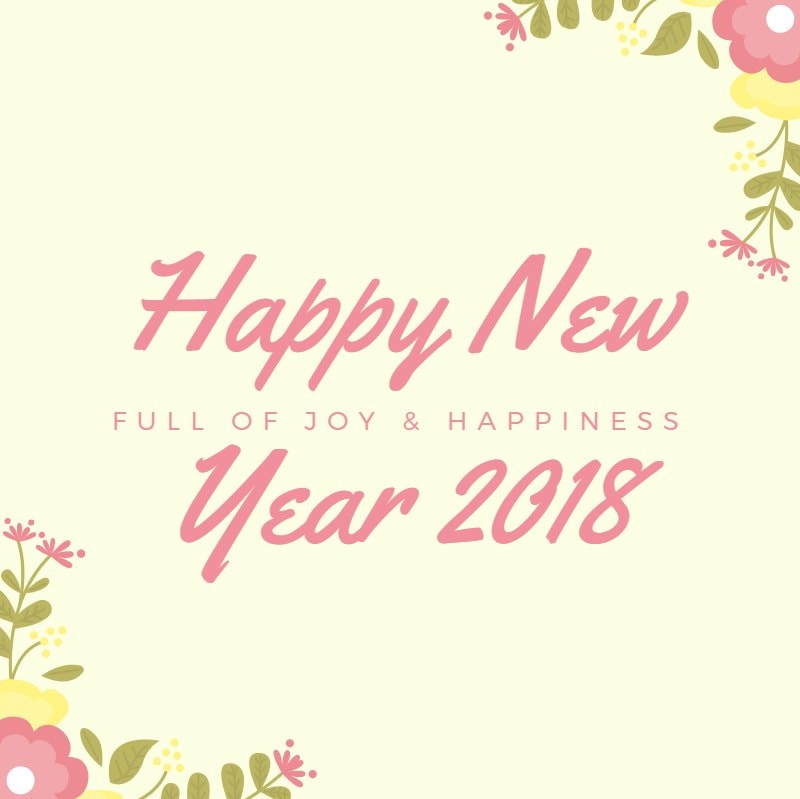  Happy New Year Facebook Profile Picture 2018