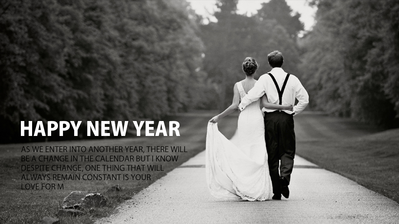 Happy New Year Wishes Status Quotes Messages for Newly Married Couple 2018