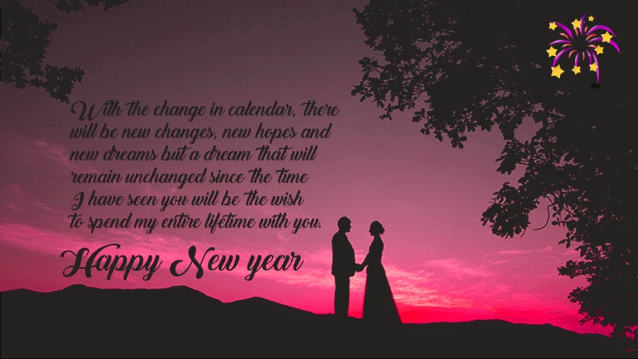 Happy New Year Wishes for Girlfriend for 2018