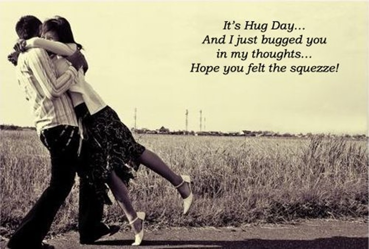 Happy Hug Day Two Line Shayari Status Messages Text Quotes for Girlfriend